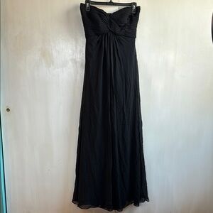 Tadashi Black Strapless Evening Dress